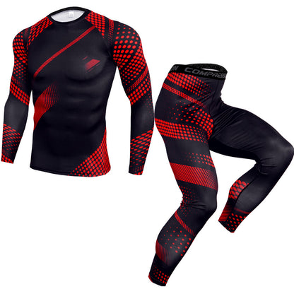 Traje de Entrenamiento de Manga Larga para Hombres Para UFC MMA Fitness