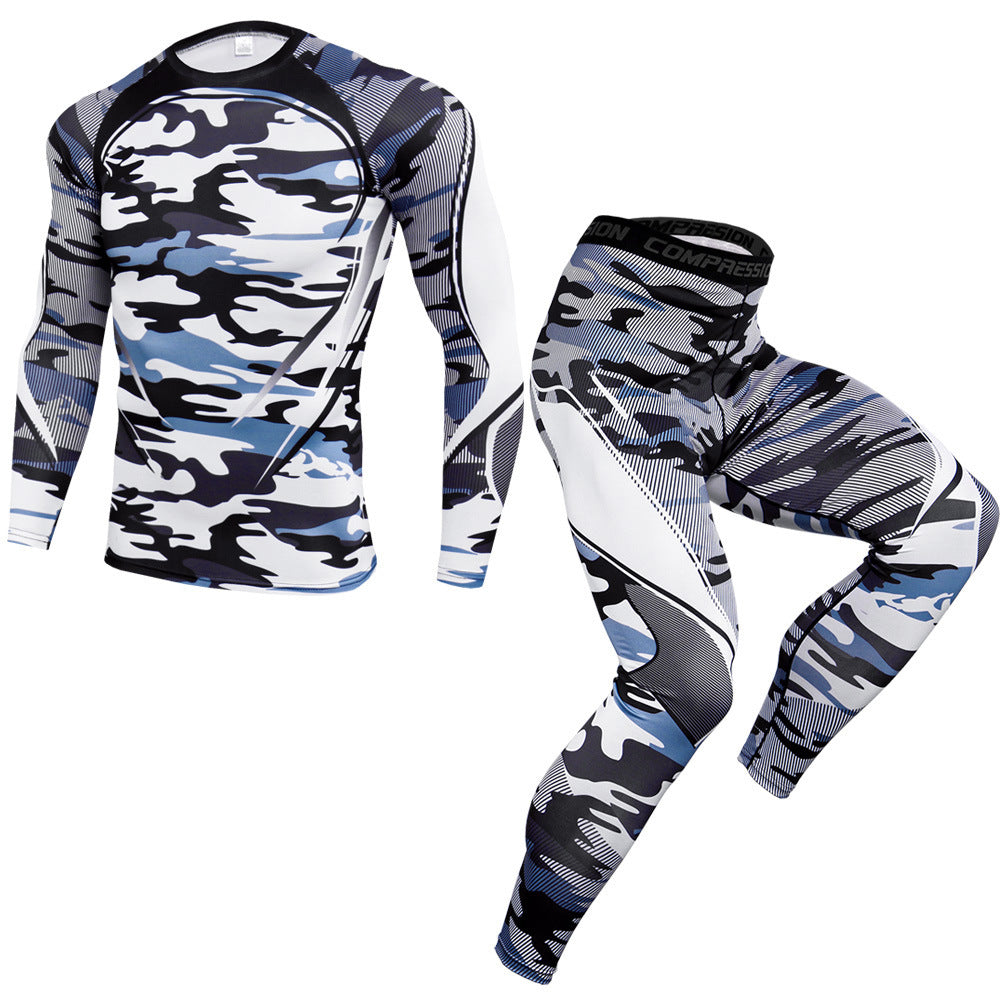 Traje de Entrenamiento de Manga Larga para Hombres Para UFC MMA Fitness
