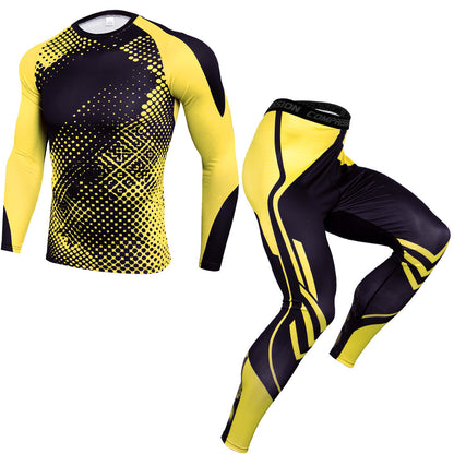 Traje de Entrenamiento de Manga Larga para Hombres Para UFC MMA Fitness